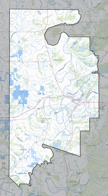 Leflore County MS USGS topo map