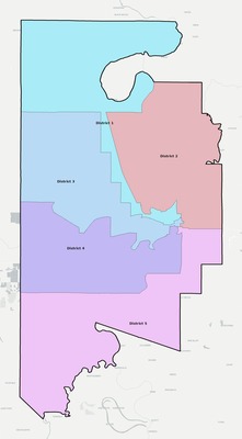 Leflore County MS townships and subdivisions map