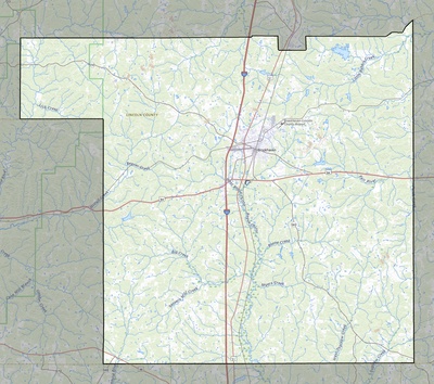 Lincoln County MS USGS topo map