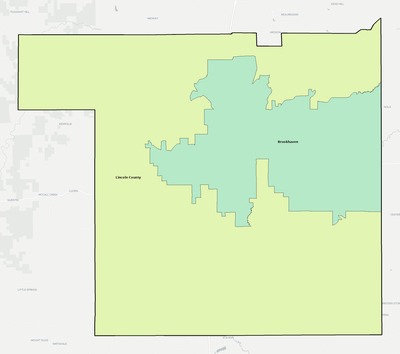 Lincoln County MS school district boundaries map