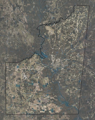 Lowndes County MS USGS imagery and topo map