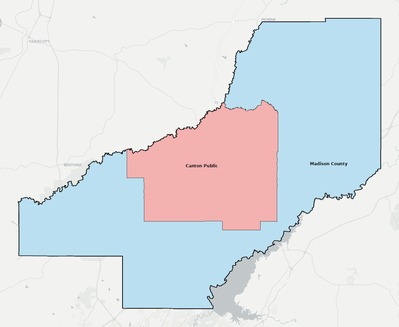Madison County MS school district boundaries map