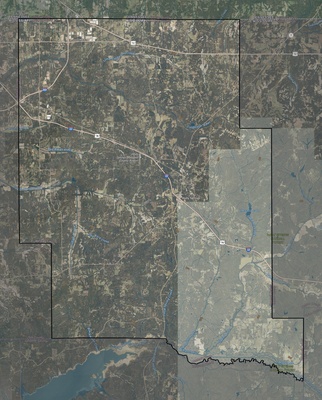 Marshall County MS USGS imagery and topo map
