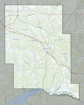 Marshall County MS USGS topo map