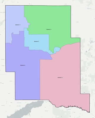 Marshall County MS townships and subdivisions map
