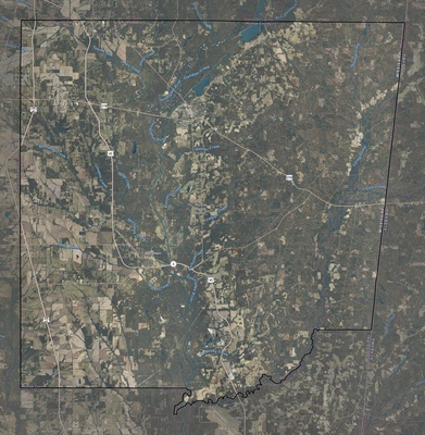 Monroe County MS USGS imagery and topo map