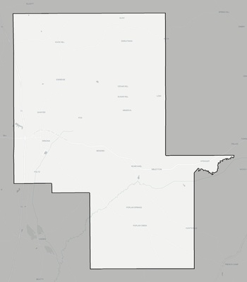 Montgomery County MS county basemap context