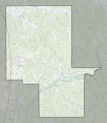 Montgomery County MS USGS topo map