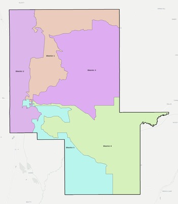 Montgomery County MS townships and subdivisions map