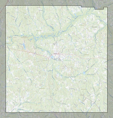 Neshoba County MS USGS topo map