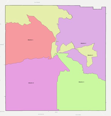 Neshoba County MS townships and subdivisions map