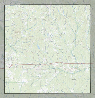 Newton County MS USGS topo map