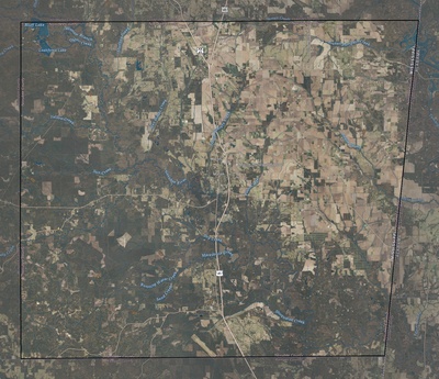 Noxubee County MS USGS imagery and topo map
