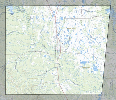 Noxubee County MS USGS topo map