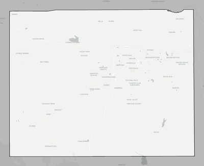 Oktibbeha County MS county basemap context