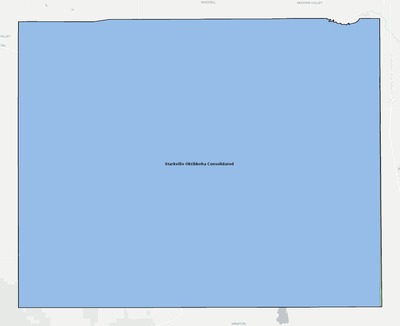 Oktibbeha County MS school district boundaries map
