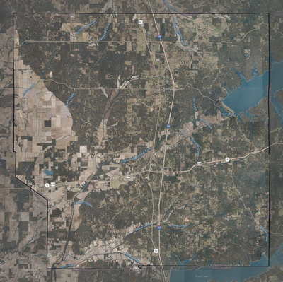 Panola County MS USGS imagery and topo map