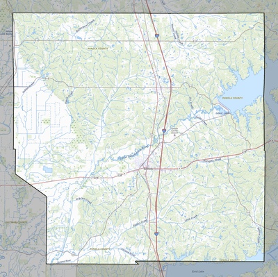 Panola County MS USGS topo map