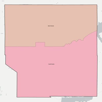 Panola County MS school district boundaries map