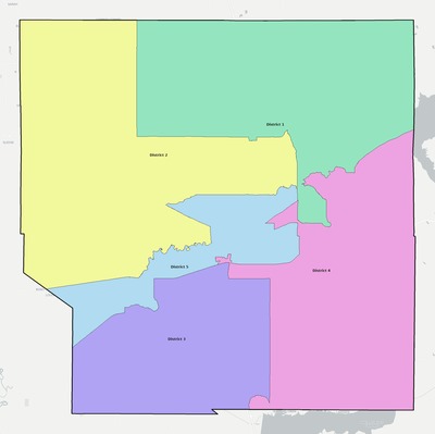 Panola County MS townships and subdivisions map