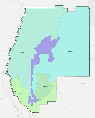 Pearl River County MS townships and subdivisions map