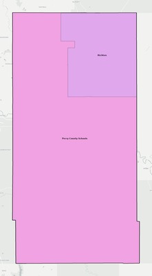 Perry County MS school district boundaries map
