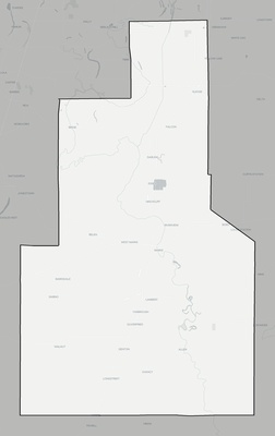 Quitman County MS county basemap context