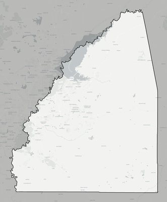 Rankin County MS county basemap context