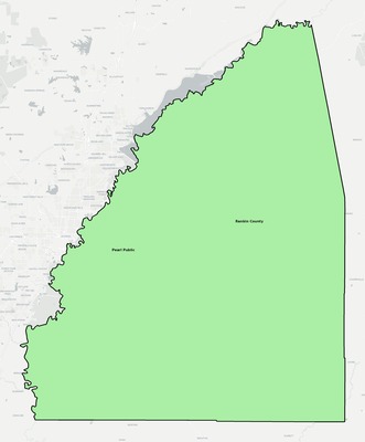 Rankin County MS school district boundaries map