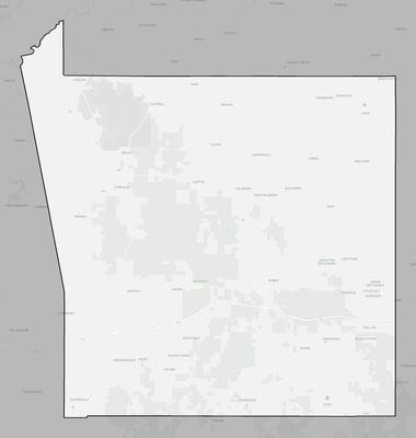 Scott County MS county basemap context