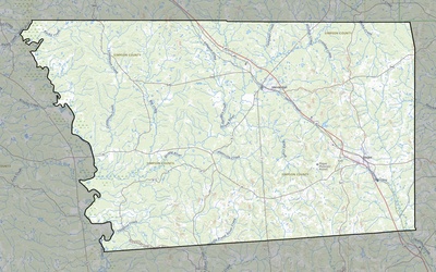 Simpson County MS USGS topo map