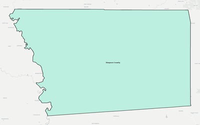 Simpson County MS school district boundaries map