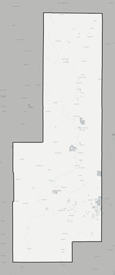 Sunflower County MS county basemap context