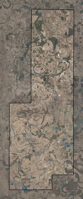 Sunflower County MS USGS imagery and topo map
