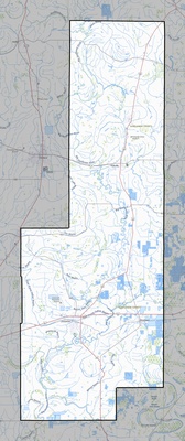 Sunflower County MS USGS topo map