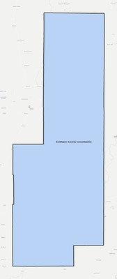 Sunflower County MS school district boundaries map