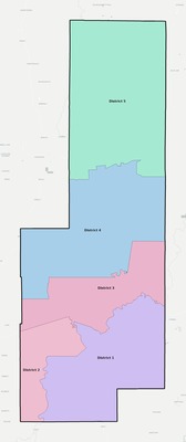 Sunflower County MS townships and subdivisions map