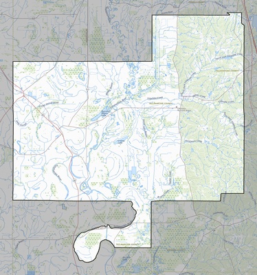 Tallahatchie County MS USGS topo map