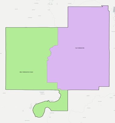 Tallahatchie County MS school district boundaries map
