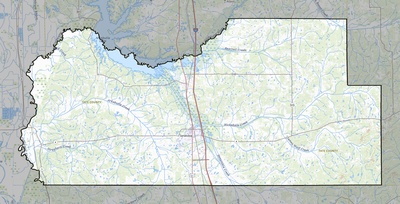 Tate County MS USGS topo map