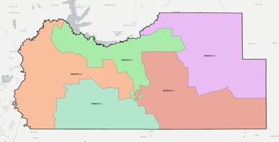 Tate County MS townships and subdivisions map