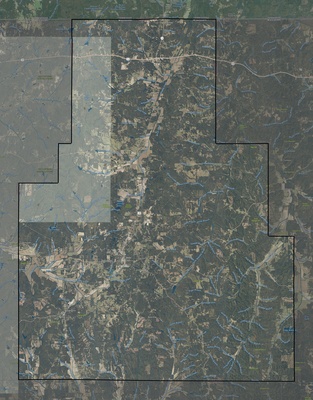 Tippah County MS USGS imagery and topo map