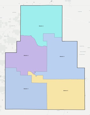 Tippah County MS townships and subdivisions map