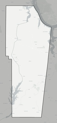 Tishomingo County MS county basemap context