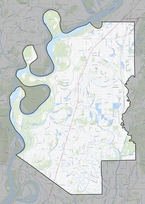 Tunica County MS USGS topo map