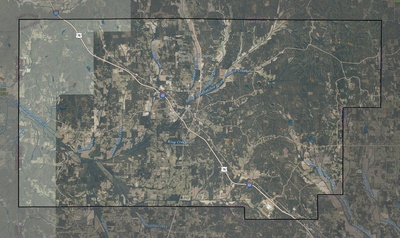 Union County MS USGS imagery and topo map