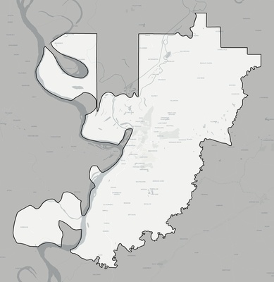 Warren County MS county basemap context