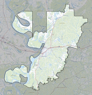 Warren County MS USGS topo map
