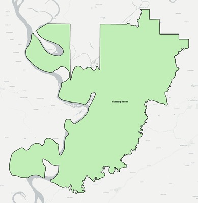 Warren County MS school district boundaries map