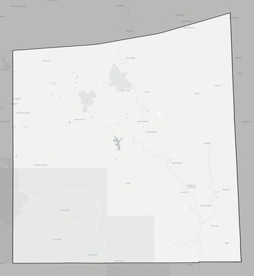 Wayne County MS county basemap context
